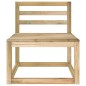 Divani Centrali Pallet da Giardino 2 pz Verde Pino Impregnato Divani Centrali Pallet da Giardino 2 pz Verde Pino Impregnato