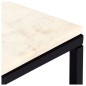 vidaXL Tavolino da Caffè Bianco 60x60x35 cm Pietra Vera Testura Marmo vidaXL Tavolino da Caffè Bianco 60x60x35 cm Pietra Vera Testura Marmo
