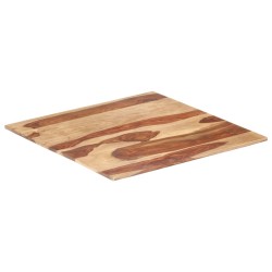 vidaXL Piano Tavolo in Legno Massello di Sheesham 15-16 mm 70x70 cm