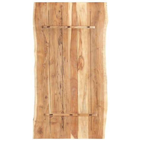 vidaXL Piano del Tavolo in Legno Massello di Acacia 118x(50-60)x3,8 cm