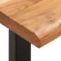 vidaXL Panca con Bordi Vivi 110 cm in Legno Massello Acacia e Acciaio vidaXL Panca con Bordi Vivi 110 cm in Legno Massello Acacia e Acciaio
