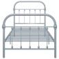vidaXL Giroletto Grigio in Metallo 90x200 cm vidaXL Giroletto Grigio in Metallo 90x200 cm