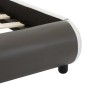 vidaXL Giroletto con LED Antracite in Similpelle 160x200 cm vidaXL Giroletto con LED Antracite in Similpelle 160x200 cm