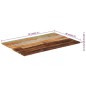 vidaXL Piano Tavolo Rettangolare 60x90 cm 15-16 mm Legno di Recupero vidaXL Piano Tavolo Rettangolare 60x90 cm 15-16 mm Legno di Recupero