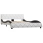vidaXL Giroletto Bianco e Nero in Similpelle 140x200 cm vidaXL Giroletto Bianco e Nero in Similpelle 140x200 cm