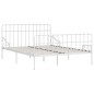 vidaXL Giroletto con Doghe Bianco in Metallo 200x200 cm vidaXL Giroletto con Doghe Bianco in Metallo 200x200 cm