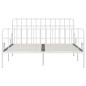 vidaXL Giroletto con Doghe Bianco in Metallo 200x200 cm vidaXL Giroletto con Doghe Bianco in Metallo 200x200 cm