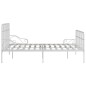 vidaXL Giroletto con Doghe Bianco in Metallo 200x200 cm vidaXL Giroletto con Doghe Bianco in Metallo 200x200 cm