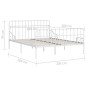 vidaXL Giroletto con Doghe Bianco in Metallo 200x200 cm vidaXL Giroletto con Doghe Bianco in Metallo 200x200 cm