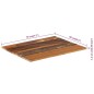 vidaXL Piano Tavolo Rettangolare 60x70 cm 15-16 mm Legno di Recupero