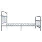 vidaXL Giroletto Grigio in Metallo 180x200 cm vidaXL Giroletto Grigio in Metallo 180x200 cm