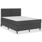 vidaXL Letto a Molle Grigio in Tessuto 140x200 cm vidaXL Letto a Molle Grigio in Tessuto 140x200 cm
