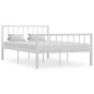 vidaXL Giroletto Bianco in Metallo 120x200 cm vidaXL Giroletto Bianco in Metallo 120x200 cm