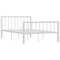 vidaXL Giroletto Bianco in Metallo 120x200 cm vidaXL Giroletto Bianco in Metallo 120x200 cm