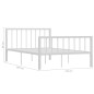 vidaXL Giroletto Bianco in Metallo 120x200 cm vidaXL Giroletto Bianco in Metallo 120x200 cm