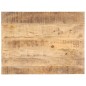 vidaXL Piano Tavolo in Legno Massello di Mango 25-27 mm 80x70 cm