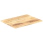 vidaXL Piano Tavolo in Legno Massello di Mango 25-27 mm 80x70 cm