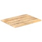 vidaXL Piano Tavolo in Legno Massello di Mango 25-27 mm 80x70 cm