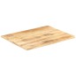 vidaXL Piano Tavolo in Legno Massello di Mango 25-27 mm 80x70 cm