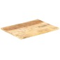 vidaXL Piano Tavolo in Legno Massello di Mango 25-27 mm 80x70 cm