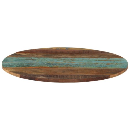 vidaXL Piano Tavolo Rotondo 60 cm 15-16 mm in Legno di Recupero