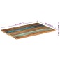 vidaXL Piano Tavolo Rettangolare 60x90 cm 25-27 mm Legno di Recupero vidaXL Piano Tavolo Rettangolare 60x90 cm 25-27 mm Legno di Recupero