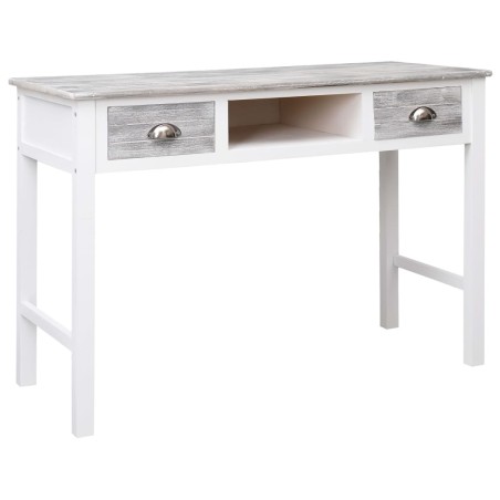 vidaXL Scrivania Grigia 110x45x76 cm in Legno