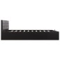 vidaXL Giroletto con Contenitore Idraulico Nero Similpelle 180x200cm vidaXL Giroletto con Contenitore Idraulico Nero Similpelle 180x200cm