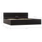 vidaXL Giroletto con Contenitore Idraulico Nero Similpelle 180x200cm vidaXL Giroletto con Contenitore Idraulico Nero Similpelle 180x200cm