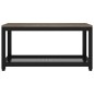 vidaXL Tavolino da Salotto Grigio e Nero 90x45x45 cm in MDF e Ferro vidaXL Tavolino da Salotto Grigio e Nero 90x45x45 cm in MDF e Ferro