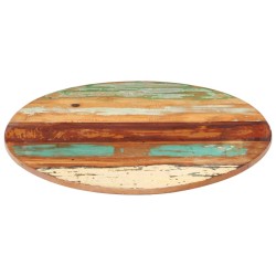 vidaXL Piano Tavolo Rotondo 40 cm 15-16 mm in Legno di Recupero