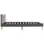 vidaXL Giroletto con LED Grigio Chiaro in Tessuto 160x200 cm vidaXL Giroletto con LED Grigio Chiaro in Tessuto 160x200 cm