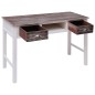 vidaXL Scrivania Marrone 110x45x76 cm in Legno vidaXL Scrivania Marrone 110x45x76 cm in Legno