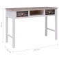 vidaXL Scrivania Marrone 110x45x76 cm in Legno vidaXL Scrivania Marrone 110x45x76 cm in Legno