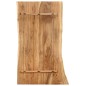 vidaXL Piano del Tavolo in Legno Massello di Acacia 100x(50-60)x2,5 cm