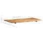 vidaXL Piano del Tavolo in Legno Massello di Acacia 100x(50-60)x2,5 cm