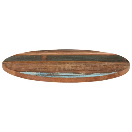 vidaXL Piano del Tavolo Rotondo 70 cm 25-27 mm in Massello di Recupero