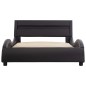 vidaXL Giroletto con LED Nero in Similpelle 100x200 cm   