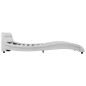 vidaXL Giroletto con LED Bianco in Similpelle 120x200 cm vidaXL Giroletto con LED Bianco in Similpelle 120x200 cm