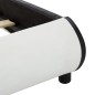 vidaXL Giroletto con LED Bianco in Similpelle 140x200 cm vidaXL Giroletto con LED Bianco in Similpelle 140x200 cm