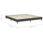 vidaXL Letto a Molle Grigio in Tessuto 200x200 cm vidaXL Letto a Molle Grigio in Tessuto 200x200 cm
