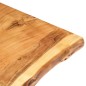 vidaXL Piano del Tavolo in Legno Massello di Acacia 118x(50-60)x2,5 cm