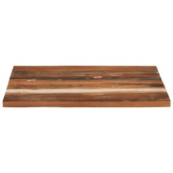 vidaXL Piano Tavolo Quadrato 70x70 cm 25-27 mm in Legno di Recupero