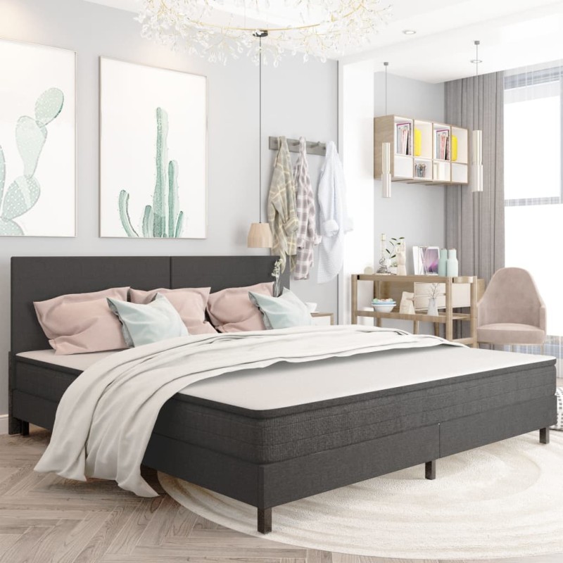 vidaXL Testiera Letto Grigio Scuro in Tessuto 200x200 cm 