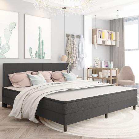 vidaXL Testiera Letto Grigio Scuro in Tessuto 200x200 cm 