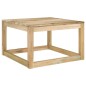 Tavolo da Giardino su Pallet 60x60x36,5cm Pino Impregnato Verde Tavolo da Giardino su Pallet 60x60x36,5cm Pino Impregnato Verde