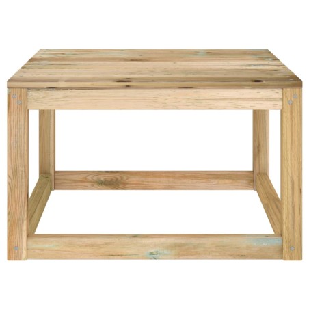 Tavolo da Giardino su Pallet 60x60x36,5cm Pino Impregnato Verde
