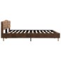 vidaXL Giroletto Marrone in Similpelle Scamosciata 180x200 cm
