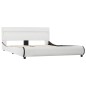 vidaXL Giroletto con LED Bianco in Similpelle 120x200 cm vidaXL Giroletto con LED Bianco in Similpelle 120x200 cm