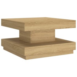 vidaXL Tavolino da Salotto Marrone Chiaro 60x60x35 cm in MDF